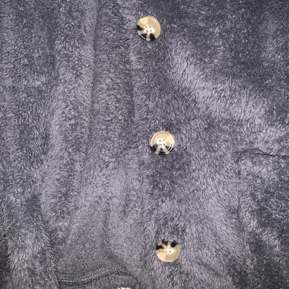 Grey Shein Fuzzy Jacket - Picture 2 of 3